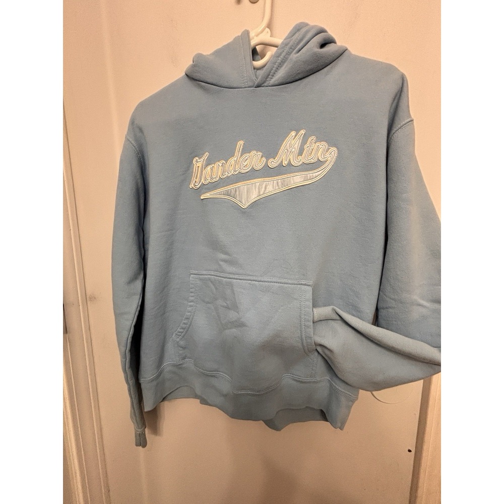 Gander Mtn Medium Baby Blue Long Sleeve Hoodie 44x23 Heavy Soft Kangaroo Pocket